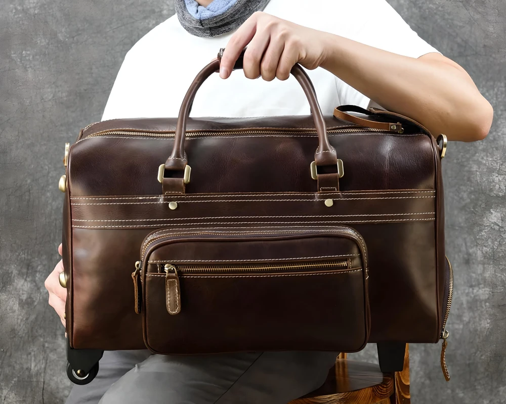 best leather carry on